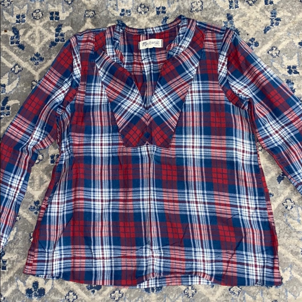 Madewell flannel top